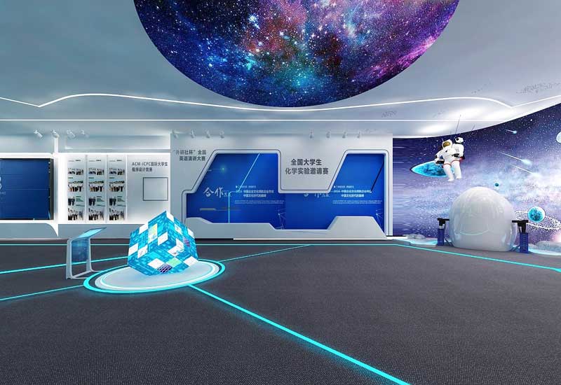 鄭州學?？萍颊桂^裝修設計效果圖