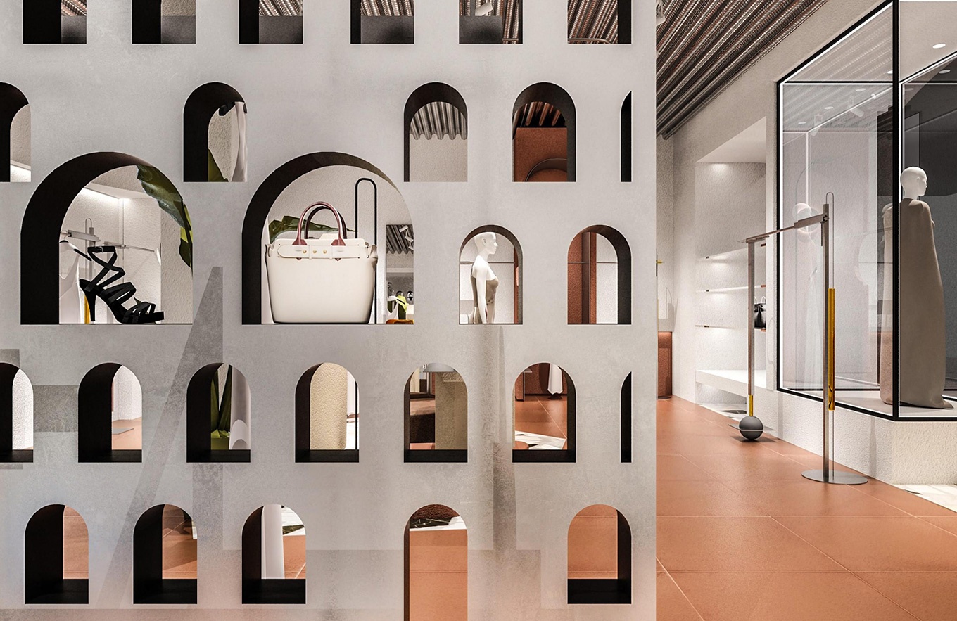130平米包包專賣(mài)店設(shè)計(jì)裝修效果圖