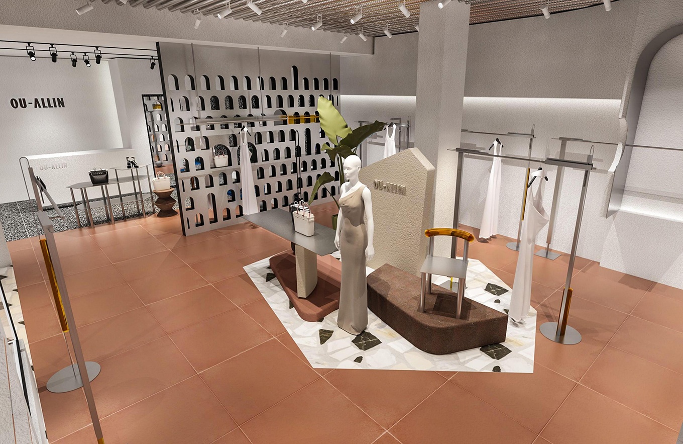 130平米包包專賣(mài)店設(shè)計(jì)裝修效果圖