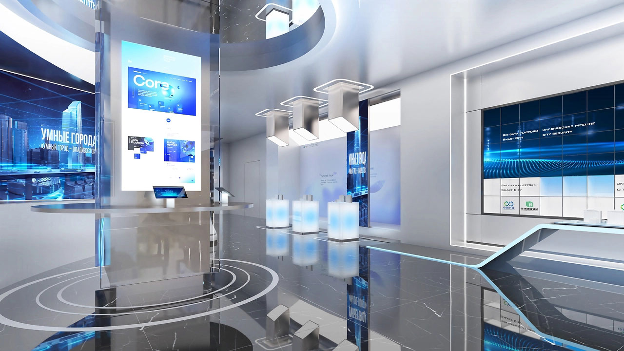 350平米焦作企業(yè)科技展廳設(shè)計效果圖