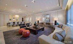 寬闊的后現(xiàn)代風(fēng)格大戶(hù)型的裝修效果圖